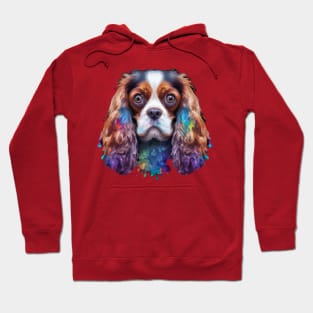 Cute Cavalier King Charles Spaniel Dog Watercolor Hoodie